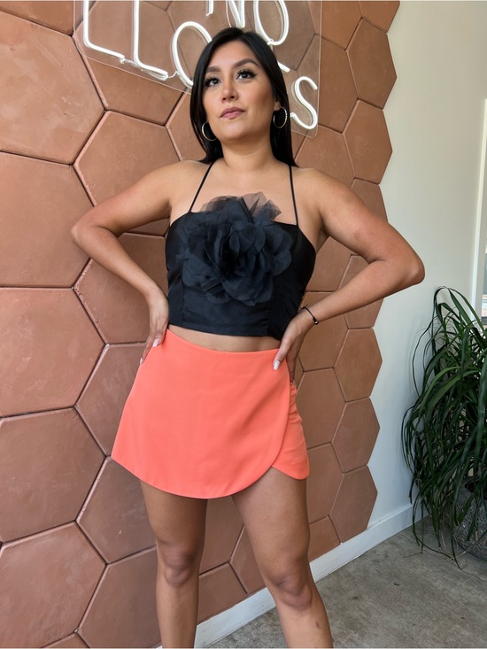 DO+BE Tops - DO+BE Black Floral Appliqué Camisole Top